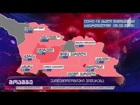 კორონავირუსი - ეპიდემიოლოგიური ვითარება საქართველოში